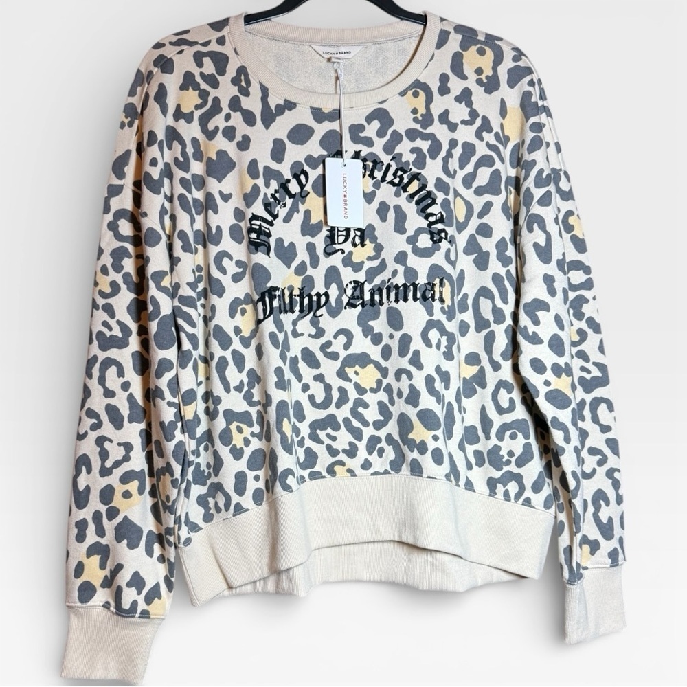 Lucky Brand Holiday Graphic Sweatshirt - NWT